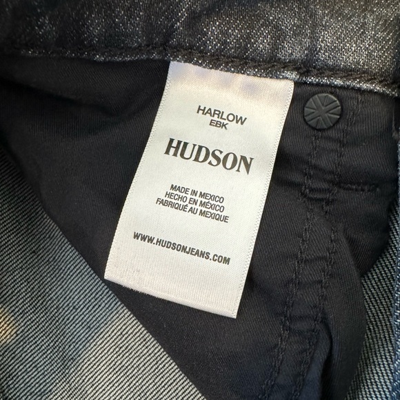 Hudson Harlow Ultra High-Rise Cigarette Ankle Jean in Eco Black New With Tags - Picture 9 of 9